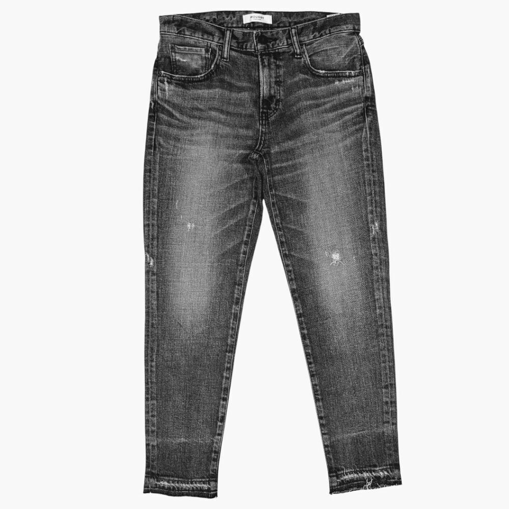 MOUSSY VINTAGE Cadet Cropped Skinny Jeans Light Black/Grey 28